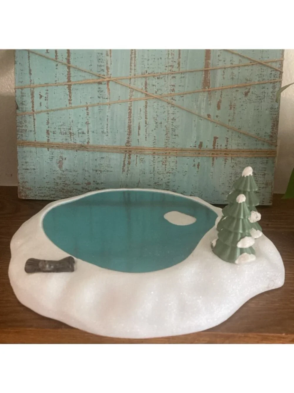 Target Bullseye Christmas Village Type 2023 Snowy Frozen Lake Ice Skating